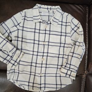 Zara Plaid Button Up, 18-24 month